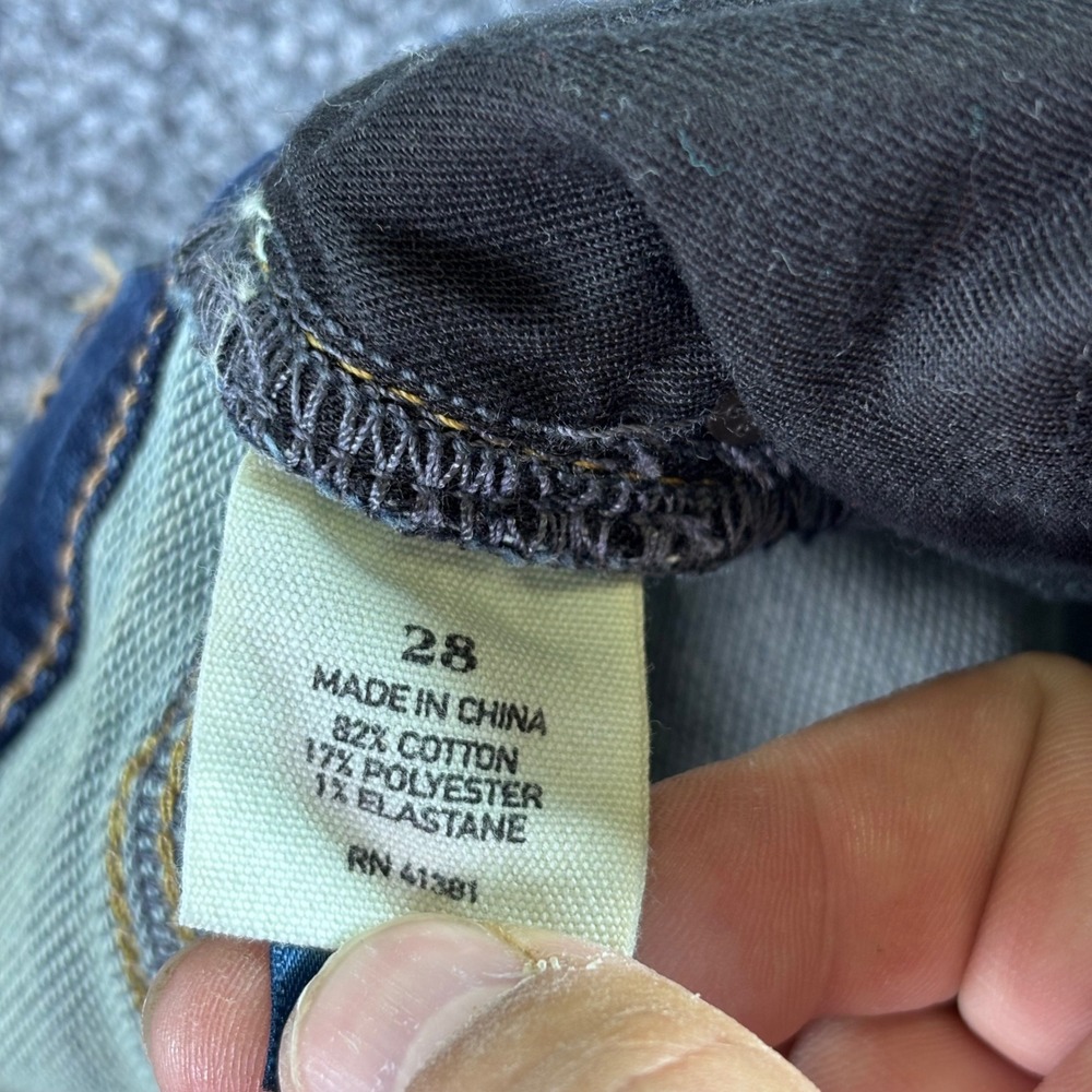 Polo Ralph Lauren Skinny Jeans Womens 28 Blue Moto Ankle Zip Biker Mid Rise - Picture 5 of 9